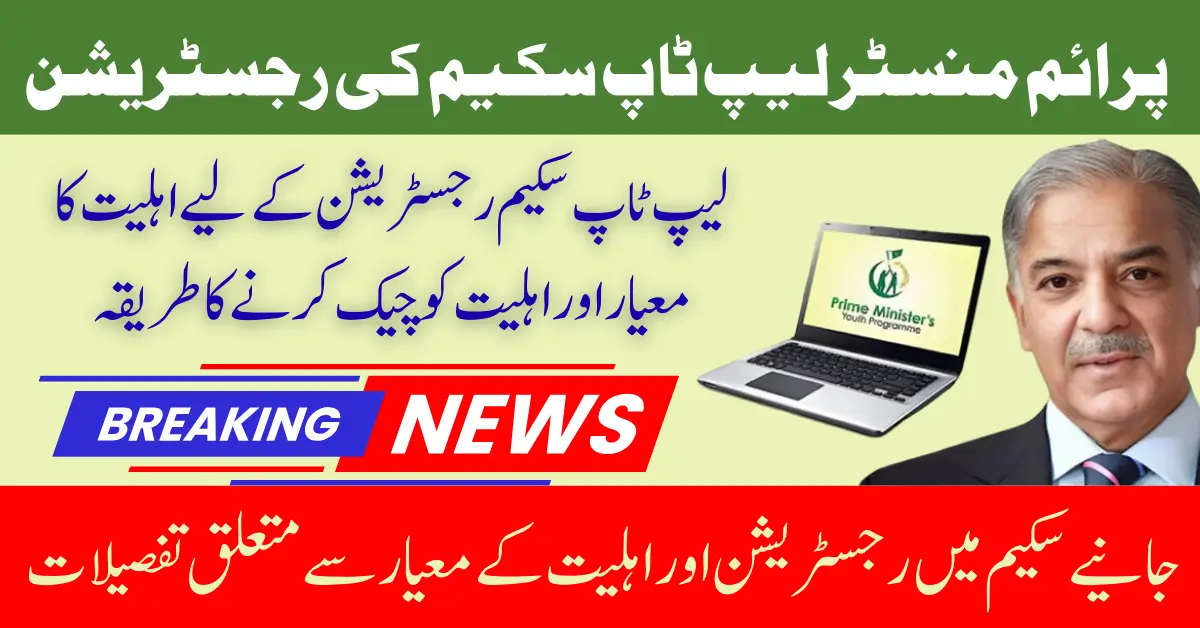 PM Laptop Scheme 2025 Application Status Check Via Registration Number And CNIC Full Guide