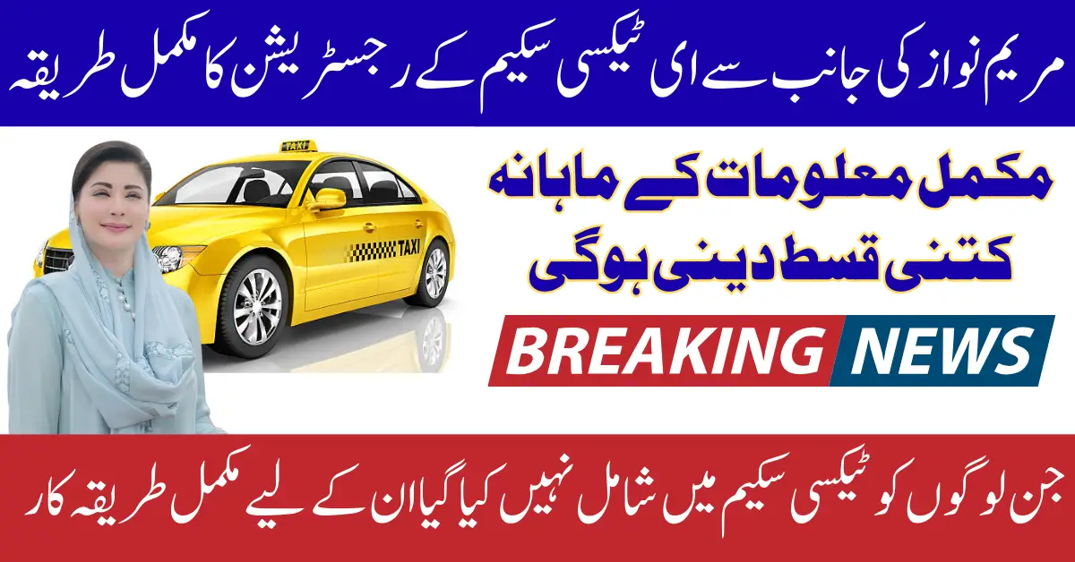 Punjab E-Taxi Financing Announced By CM Punjab Know Full Details 2025 Step By Step