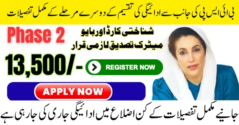 BISP 8171 Phase 2 October 2025 District List Verify Payment Using CNIC Full Guide