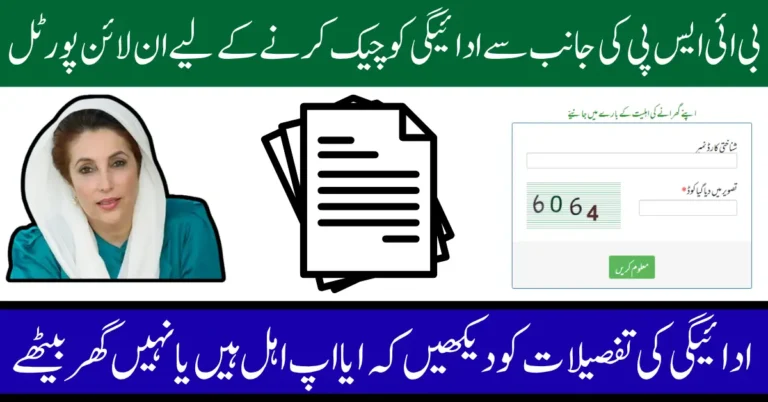 BISP Web Portal October 2025 Check Payment Using CNIC Via Online Portal Full Guide