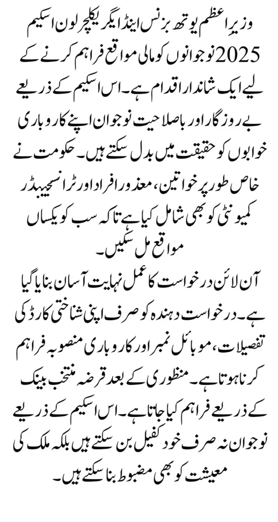 How to Apply Online for PM Youth Business & Agriculture Loan Scheme 2025 in Pakistan