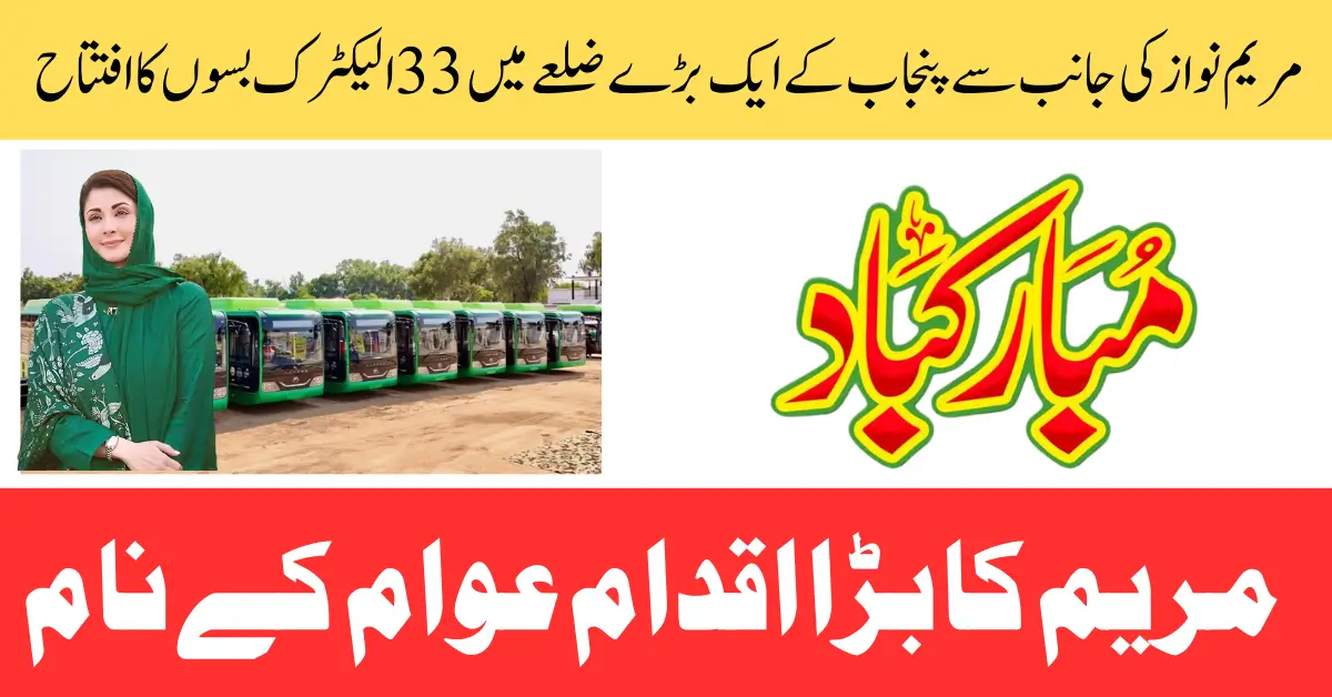 Punjab launches 33 electric buses in Sargodha Know Full Guide Step By Step 2025