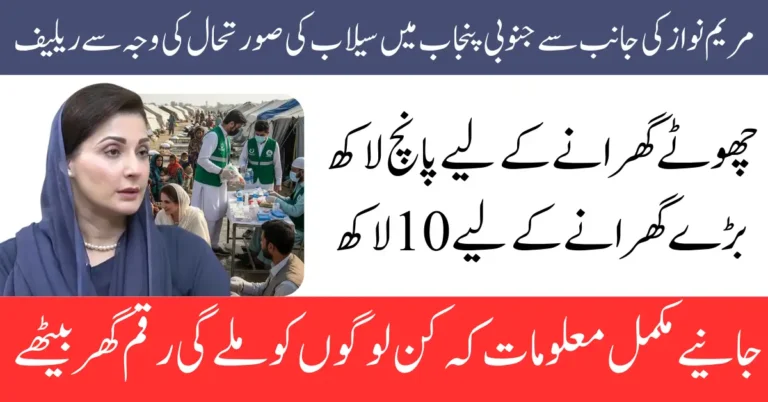 South Punjab Flood Relief 2025: Financial & Livestock Compensation by Maryam Nawaz