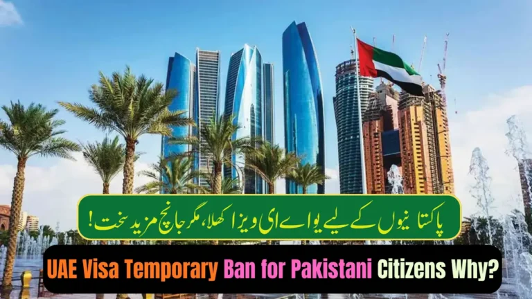 UAE Visa Temporary Ban for Pakistani Citizens Why? Find out the Details
