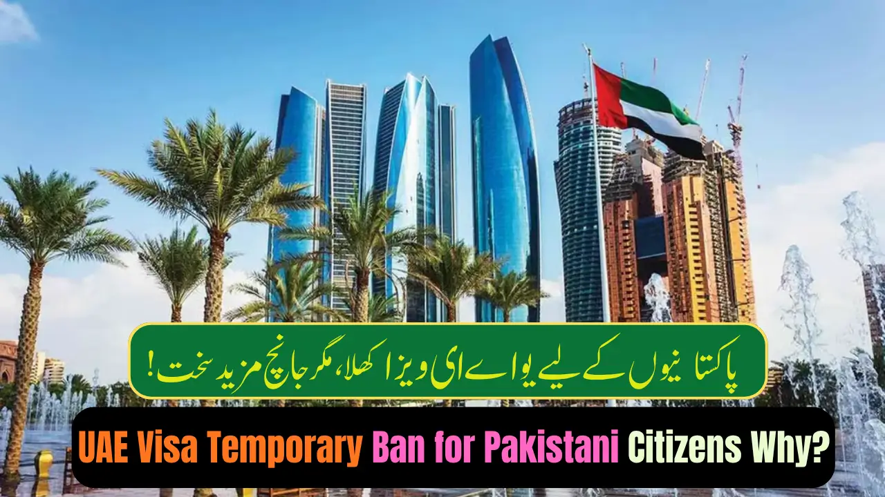 UAE Visa Temporary Ban for Pakistani Citizens Why? Find out the Details