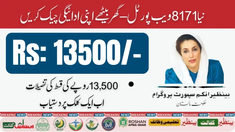 BISP 8171 Web Portal Re-Launch Check Payment Details Online