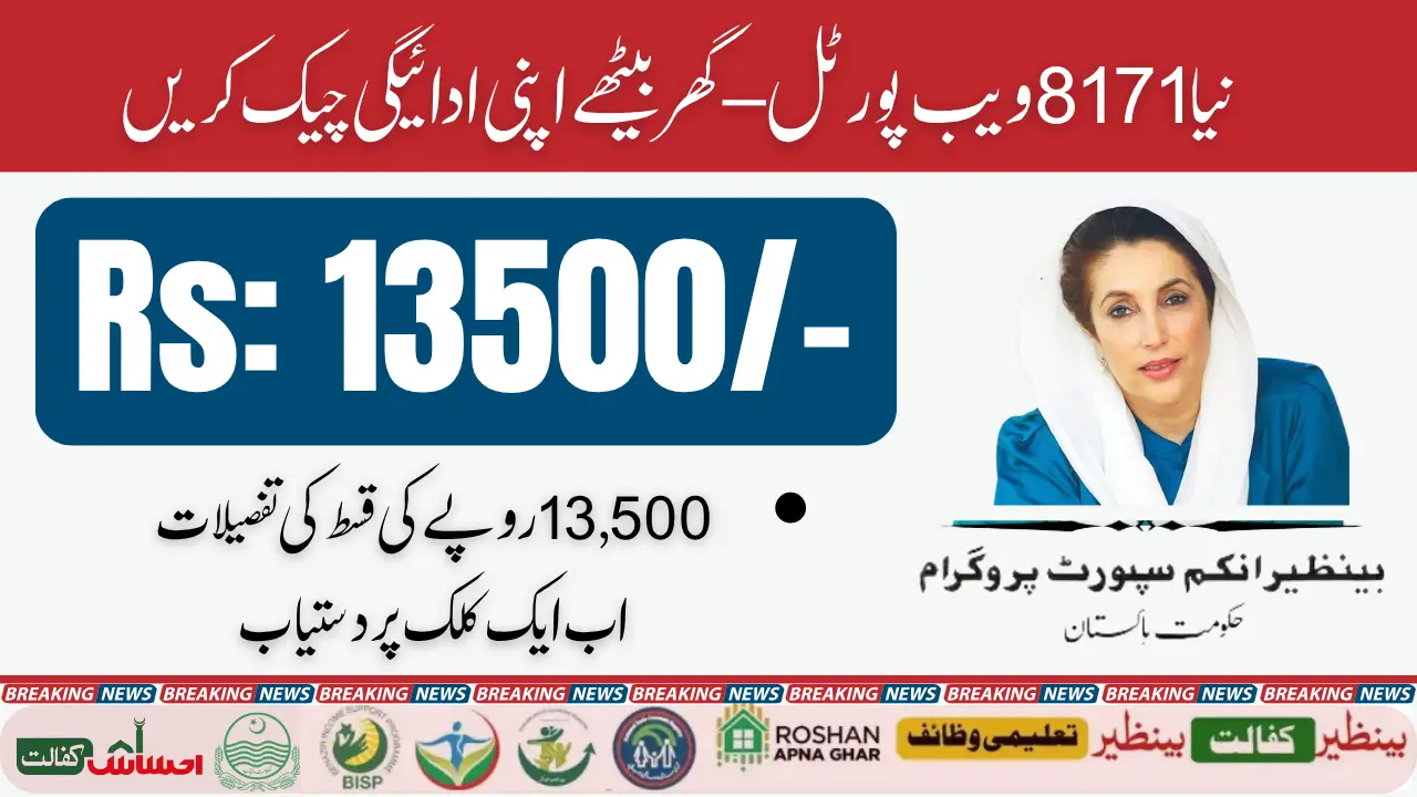 BISP 8171 Web Portal Re-Launch Check Payment Details Online
