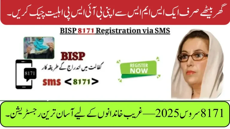 BISP 8171 Payment SMS Delay Check 8171 CNIC Verification (2025 Guide)