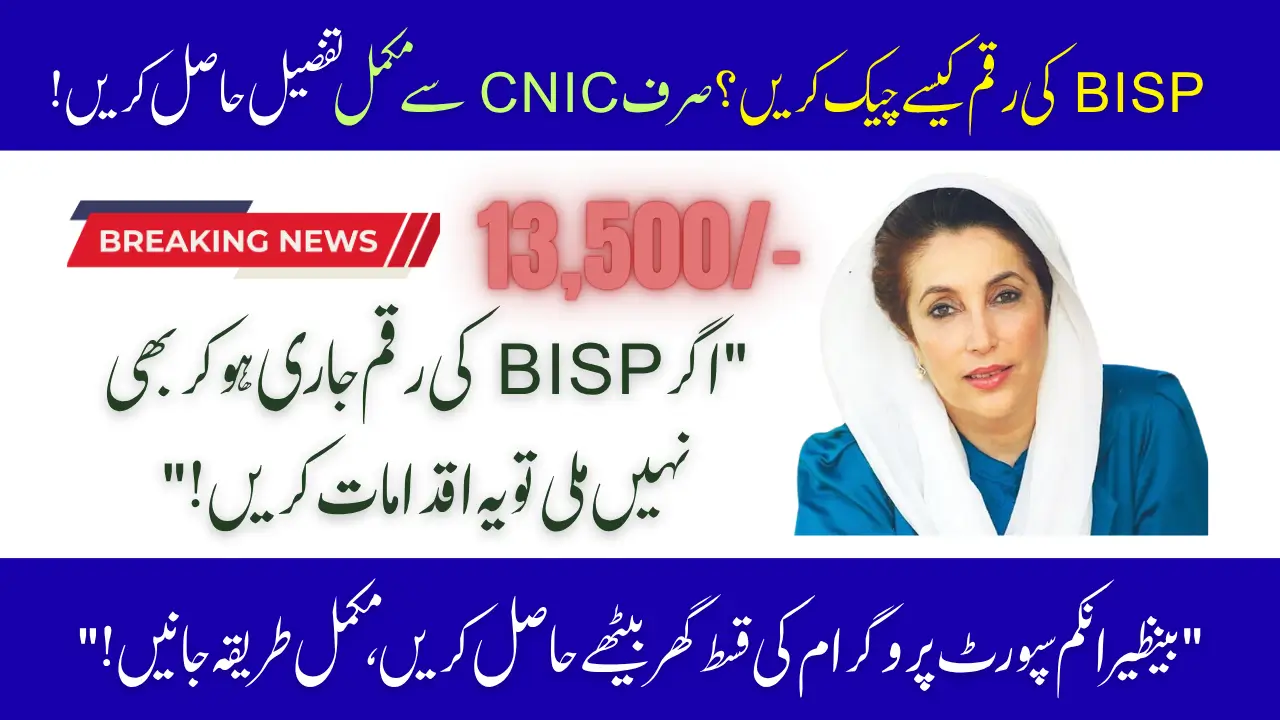 BISP Payment Tracking CNIC 2025 Check Important Tips for Beneficiaries