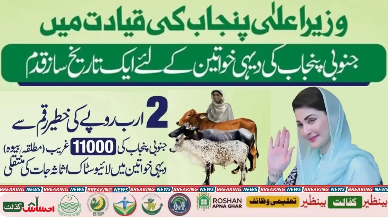 Maryam Nawaz Livestock Card Apply Online Check latest Date