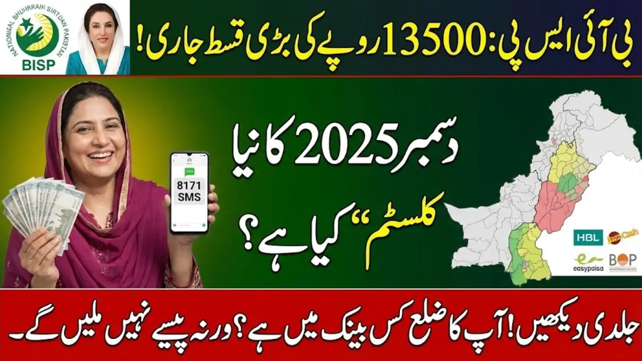 BISP December 2025 Payment Cluster Distribution Process