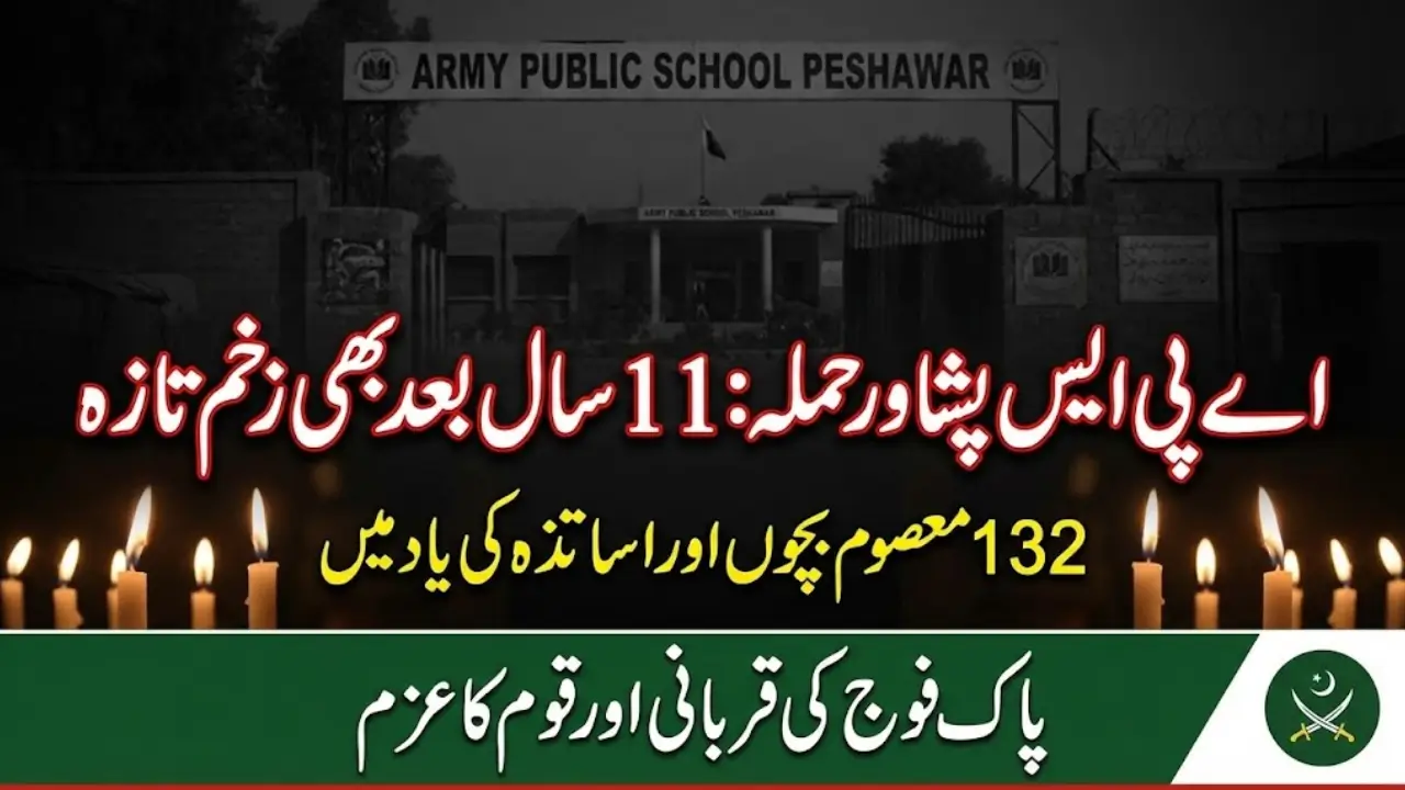 Remembering the APS Peshawar Attack 11 Years Later