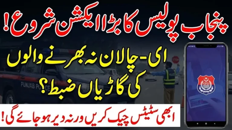 Punjab E-Challan Defaulters Action Check Complete Challan Process