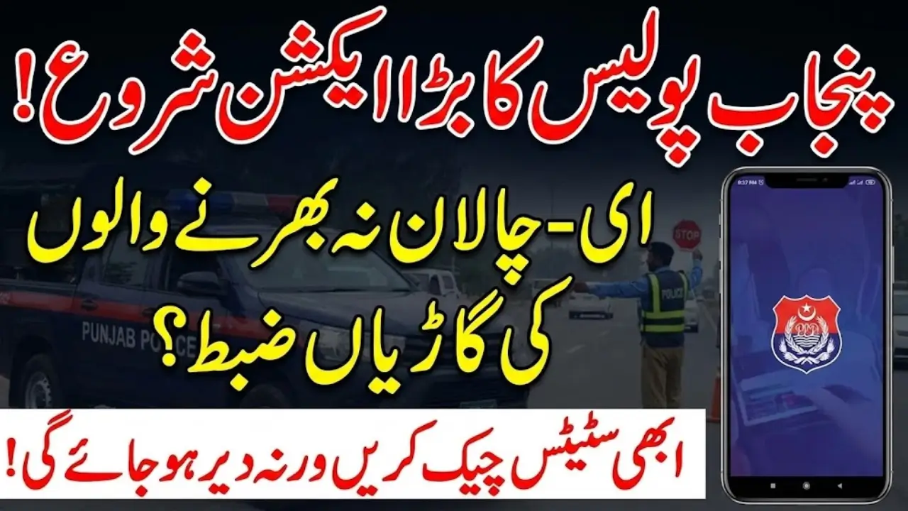 Punjab E-Challan Defaulters Action Check Complete Challan Process