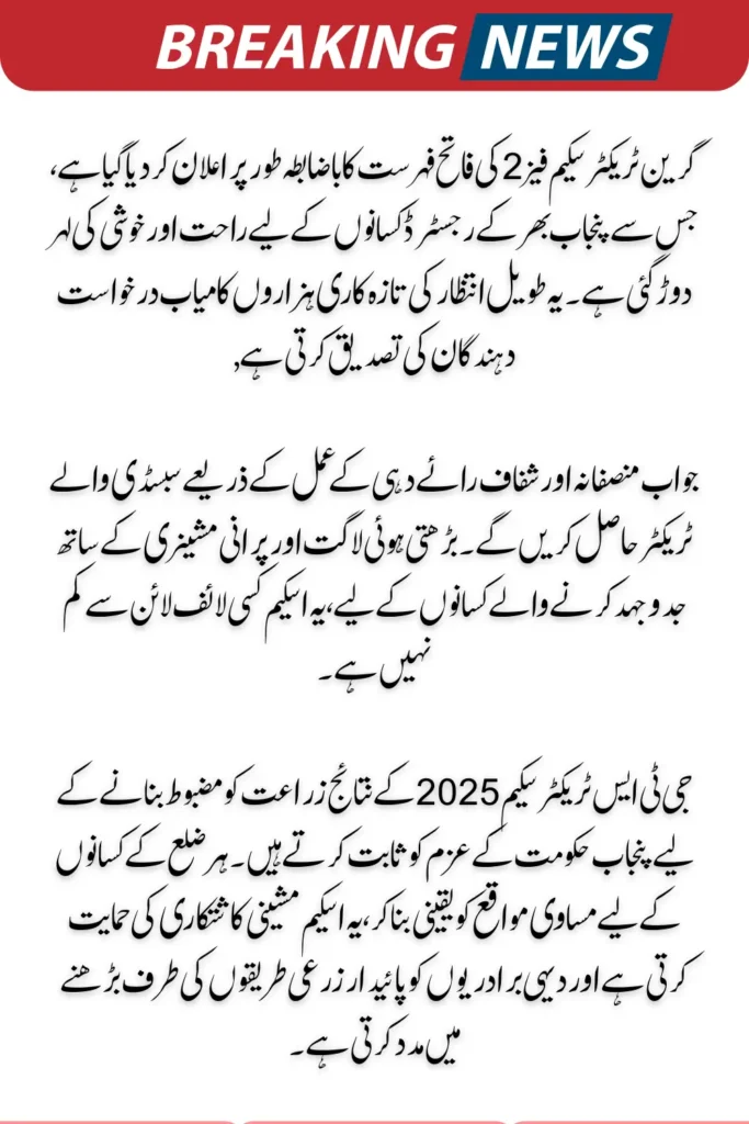 Green Tractor Scheme Phase 2 Winner List Good News For Register Farmers