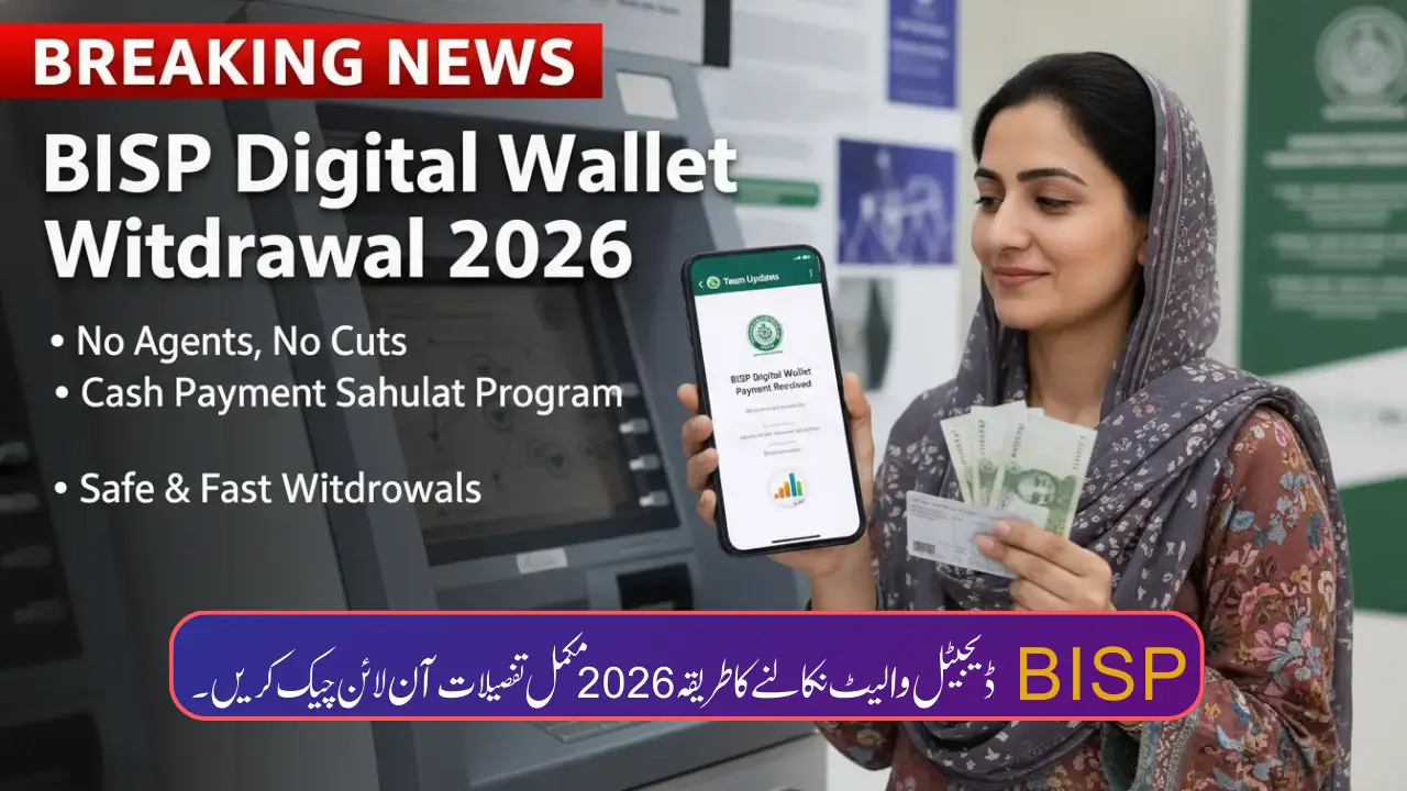 BISP Digital Wallet Withdrawal Method 2026 Complete Details Check Online